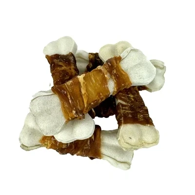 Afbeelding van Gezonde Hondensnacks Petstyle Living Geperst Bot Wit Met Eend