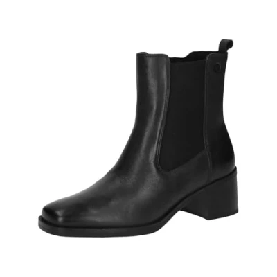 Afbeelding van CAPRICE Enkellaarsjes 9 25320 43 G breedte, Black Nappa, 38 EU