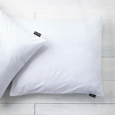 Afbeelding van 2x Kussenslopen Percale Katoen Wit Geschikt voor 123vloerkleed.nl is de online webshop vloerkleden en woonaccessoires.