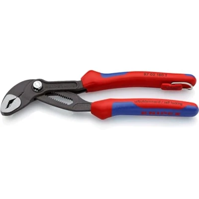 Afbeelding van Knipex 8702180TBK Cobra Waterpomptang met borghaak 180mm