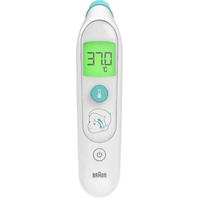 Afbeelding van Braun TempleSwipe Voorhoofdthermometer (Kleurgecodeerde temperatuurweergave, veilig, hygiënisch, snel, klinisch nauwkeurig, zacht, gemakkelijk te gebruiken, voor alle leeftijden) BST200