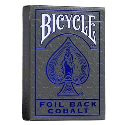 Afbeelding van Bicycle Metalluxe Cobalt Rider Back Premium Speelkaarten Poker Cold Foil Afwerking Collectible