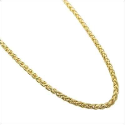 Afbeelding van Vossenstaart ketting goudkleurig 316L staal 50 cm 3 mm