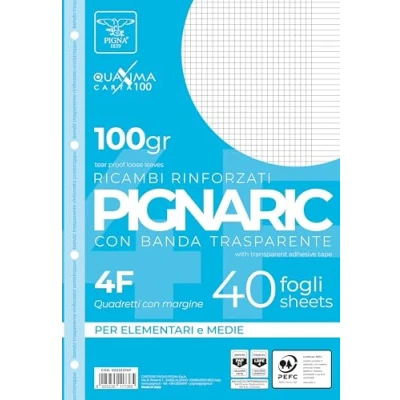 Afbeelding van Pigna Ric Notebook met versterkt, 40 vellen, A4
