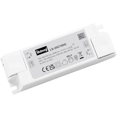 Afbeelding van LED transformator 20W 700mA constante stroom flikkervrije voeding driver flikkerfree