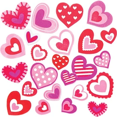 Afbeelding van Baker Ross Hart Foam Stickers — Creatieve kunst en ambachtelijke benodigdheden voor kinderen te maken versieren (120 Pack)