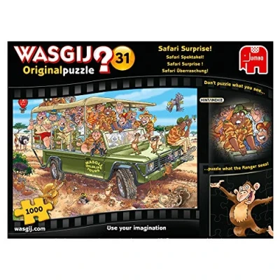Afbeelding van Wasgij Original 31 Safari Spektakel! puzzel 1000 stukjes