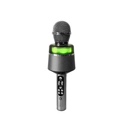 Afbeelding van N GEAR Star Mic Bluetooth Karaoke Microfoon voor Kinderen met Speaker &amp; Verlichting Draadloos Silver