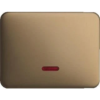 Afbeelding van Abb busch jaeger 6543 21 102 bedieningstoets voor tipdimmer centraaldimmersokkel en serie relaissokkel met glimlampje alpha brons 2cka006599a2821