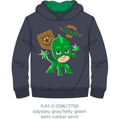 Afbeelding van PJ Masks sweater hoodie grijs Maat 128 / 8 jaar