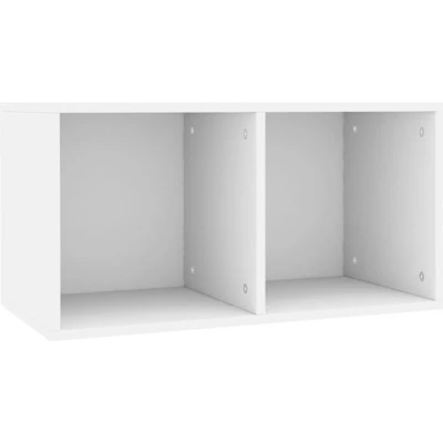 Afbeelding van vidaXL Opbergbox voor LP&quot;;s 71x34x36 cm bewerkt hout wit