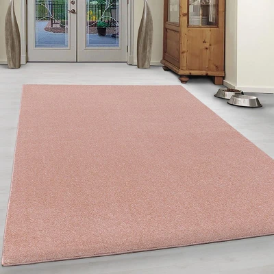 Afbeelding van Laagpolig vloerkleed Asa Roze 140x200cm Adana Carpets