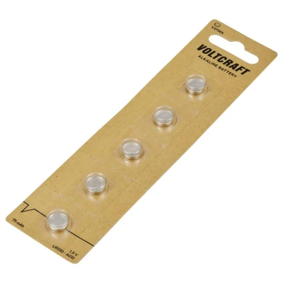 Afbeelding van VOLTCRAFT LR1130 Knoopcel 1.5 V 75 mAh Alkaline VC 16108005 5 stuk(s)