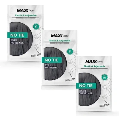 Afbeelding van MAXX laces platte elastische veters vor kinderen en volwassenen rubberen instelbare spanning zonder strikken flexibel voor alle soorten schoenen 1 lengte in 30+ kleuren