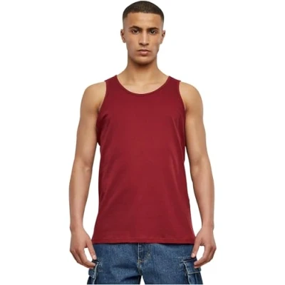 Afbeelding van Herentanktop &#039;Basic&#039; met ronde hals Burgundy XL