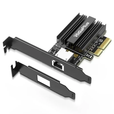 Afbeelding van 10Gbe PCI e Netwerkkaart, AQC113 Controleur, 10G Base T RJ45 Haven NIC Kaart, GiGaPlus 100/1000/2500/10000Mbps Ethernet 10Gb Adaptersteun Windows10/11/Windows Server/Linux