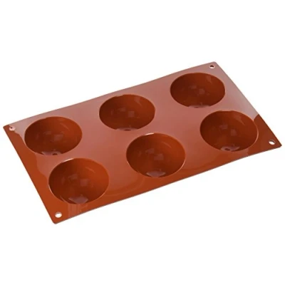 Afbeelding van Silikomart Silicone Bakvorm Semisphere Ø7 xh3.5 cm 6 vaks