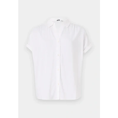 Afbeelding van TOM Tailor Solid WITH Collar Overhemdblouse, Dames, Maat: 40, White