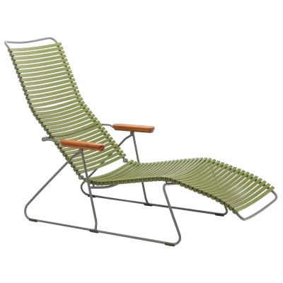 Afbeelding van Ligbed Houe Click Sunlounger Olive Green
