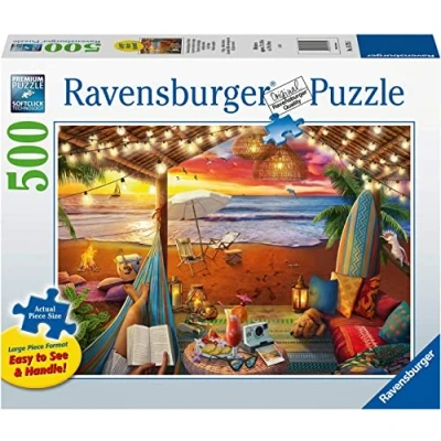 Afbeelding van Ravensburger puzzel Gezellige cabana Legpuzzel 500 stukjes extra groot