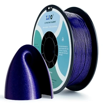 Afbeelding van ZIRO PLA Glitter Filament 1.75mm 3D Printer Diamant Serie 1.75 1KG (2.2lbs), dimensionale nauwkeurigheid +/ 0.05mm,Diamant Blauw