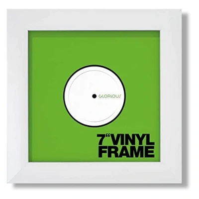 Afbeelding van Glorious Vinyl Frame Set 7 &quot;White 3x Cover voor 7&quot; platen, verstelbare houder ophanging, alternatief inklapmechanisme, wit