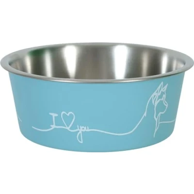 Afbeelding van Zolux love voerbak hond blauw 15 cm 750 ml