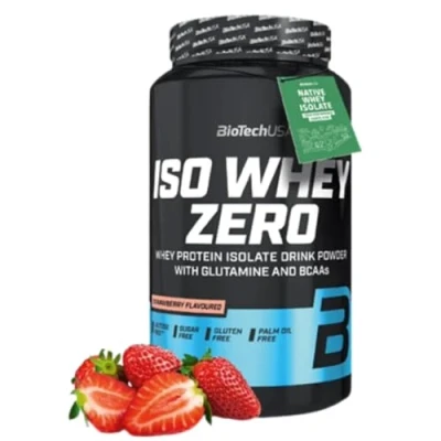 Afbeelding van Protein Poeder Iso Whey Zero 908 g BiotechUSA Aardbei 84g