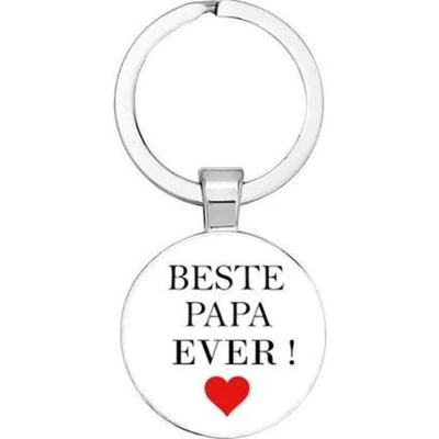 Afbeelding van Akyol Beste Papa ever sleutelhanger Vader Familie Vaderdag cadeautje cadeau