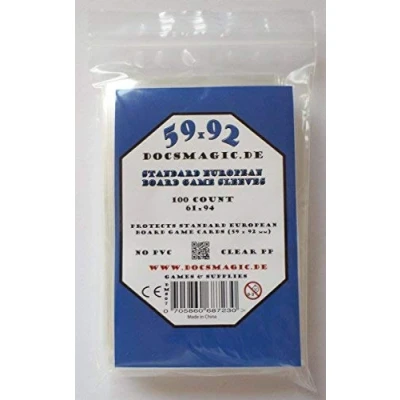 Afbeelding van Docsmagic.de 100 Standard European Board Game Sleeves 61 x 94 EU 59 92