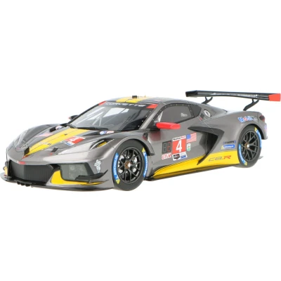 Afbeelding van het 1:18 Diecast model van De Chevrolet Corvette C8. R #4 2e 24H Daytona 2021. dirvers waren T. Milner / N. Tandy en A. Sims. fabrikant schaalmodel is TSM. Dit alleen online beschikbaar.
