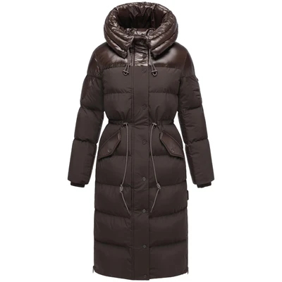 Afbeelding van Navahoo Knusperherz Wintermantel, Dames, Maat: XXL, Choco