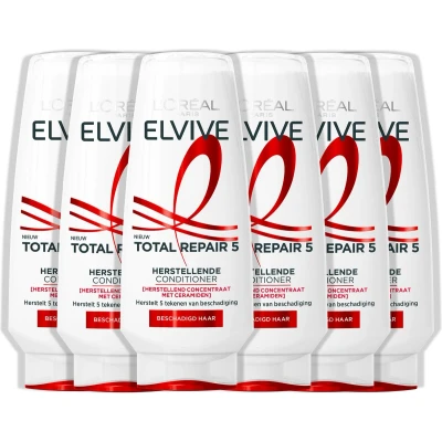 Afbeelding van L&#039;Oréal Paris Elvive Total Repair 5 Conditioner Voor beschadigd haar 6 x 200 ml voordeelverpakking