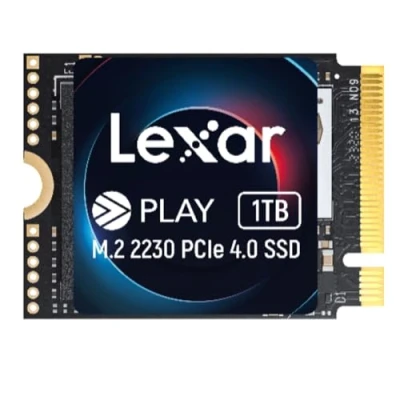 Afbeelding van Lexar PLAY 2230 PCIe 4.0 interne SSD 1TB, M.2 Gen4x4 SSD, tot 5200MB/s lezen, 4700MB/s schrijven, Solid State Drive compatibel met Steam Deck, ASUS ROG Ally (LNMPLAY001T RNNNG)