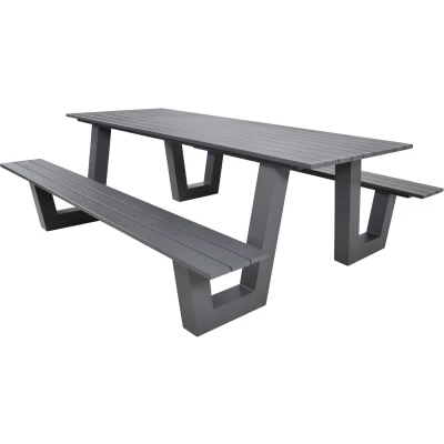 Afbeelding van Les Breeze picknickset grijs Aluminium