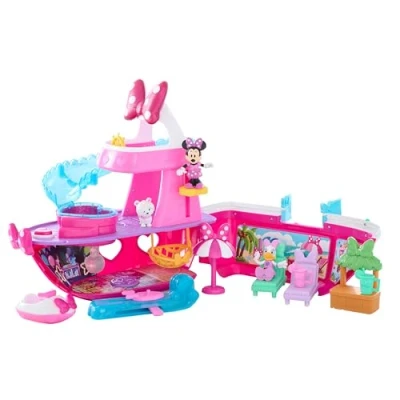 Afbeelding van Just Play Disney Junior Minnie Mouse Bowdazzling jachtspeelset, kinderspeelgoed voor leeftijd 3 jaar