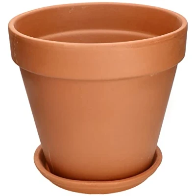 Afbeelding van KOTARBAU® Bloempot van terracotta, diameter 27 cm, voor binnen en tuinen