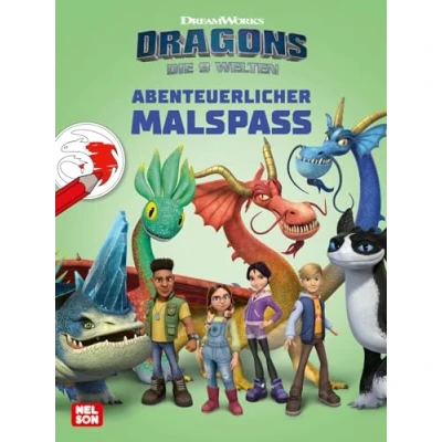 Afbeelding van Dragons Die neun Welten: Abenteuerlicher Malspaß: Ausmalbilder für Drachenfans ab 4 Jahren