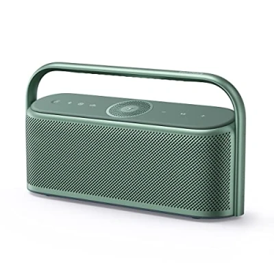 Afbeelding van soundcore Motion x600 draagbare bluetoothluidspreker met draadloze Hi Res ruimtelijke audio, 50W geluid, IPX7 waterdicht, 12 uur speeltijd, Pro EQ, ingebouwd handvat, AUX in (Groen)