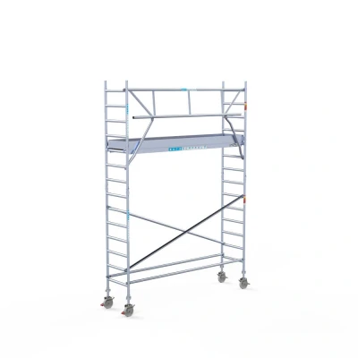 Afbeelding van Gevelvrije rolsteiger 0.75x3.05x5.20m werkhoogte &quot;houten platformen&quot;
