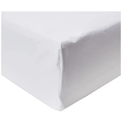 Afbeelding van Amazon Basics Hoeslaken, microvezel, 150 x 200 30 cm, helder wit