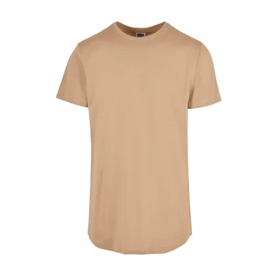 Afbeelding van Urban Classics Shaped LONG Tshirt basic, Heren, Maat: Large, Unionbeige