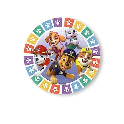 Afbeelding van Paw Patrol borden 23cm 8 stuks