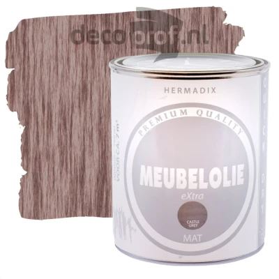 Afbeelding van Hermadix Meubelolie Extra Castle Grey Houtolie