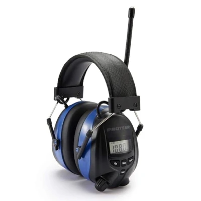 Afbeelding van Oplaadbare oorbeschermers met Bluetooth, FM/AM digitale radio en ingebouwde microfoon, Protear oorbeschermer handsfree bellen, draadloze hoofdtelefoon voor werk industrie, SNR 30dB