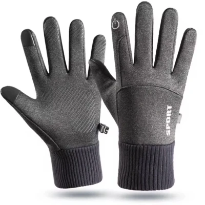 Afbeelding van CHPN Grijze tech handschoenen Touchscreen Winterhandschoen Unisex Large Grijs Warme handen Winddicht