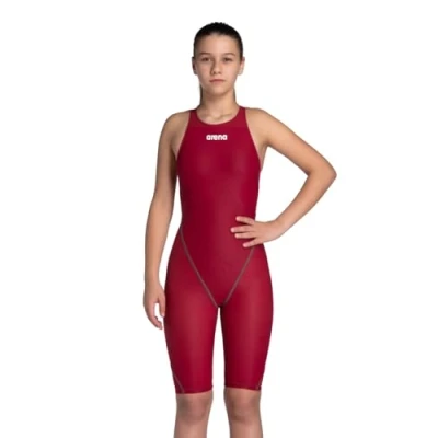 Afbeelding van Arena Meisjes Powerskin ST Next Kneeskin Deep Red, Rood, 26