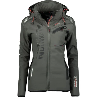 Afbeelding van Geographical Norway Damen Softshelljacke Reine Assor B Lady 068 Dark Grey / Black L
