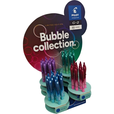 Afbeelding van 48x Gelschrijver PILOT G 2 Bubble assorti medium blauwschrijvend