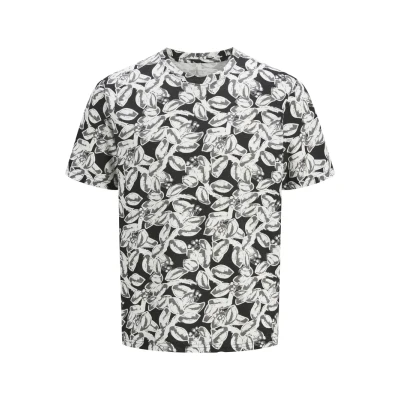 Afbeelding van Jack &amp; Jones Jorsplit CREW NECK Tshirt print, Heren, Maat: XS, Black